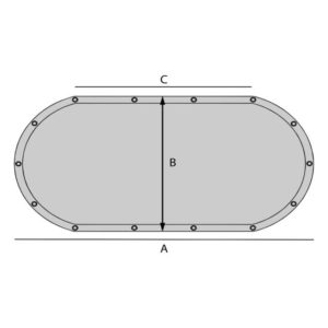 Bache PVC ovale
