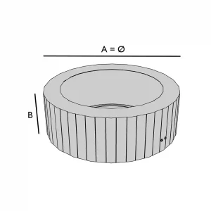 Housse de protection imperméable sur mesure pour spa rond