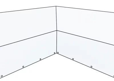 Bâche de canapé d'angle avec tablette