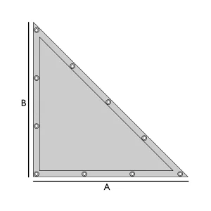 Bâche plate triangle rectangle