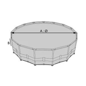 Housse de protection pour piscine ronde